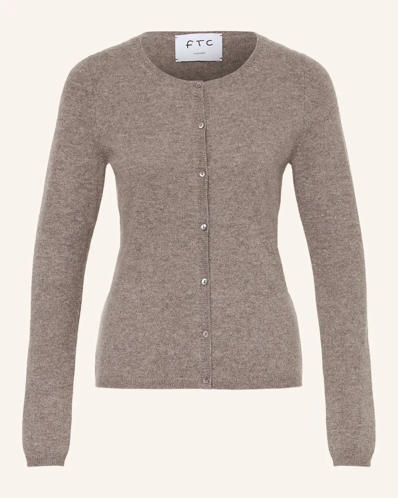 FTC Cashmere Strickjacke Aus Cashmere beige Taupe