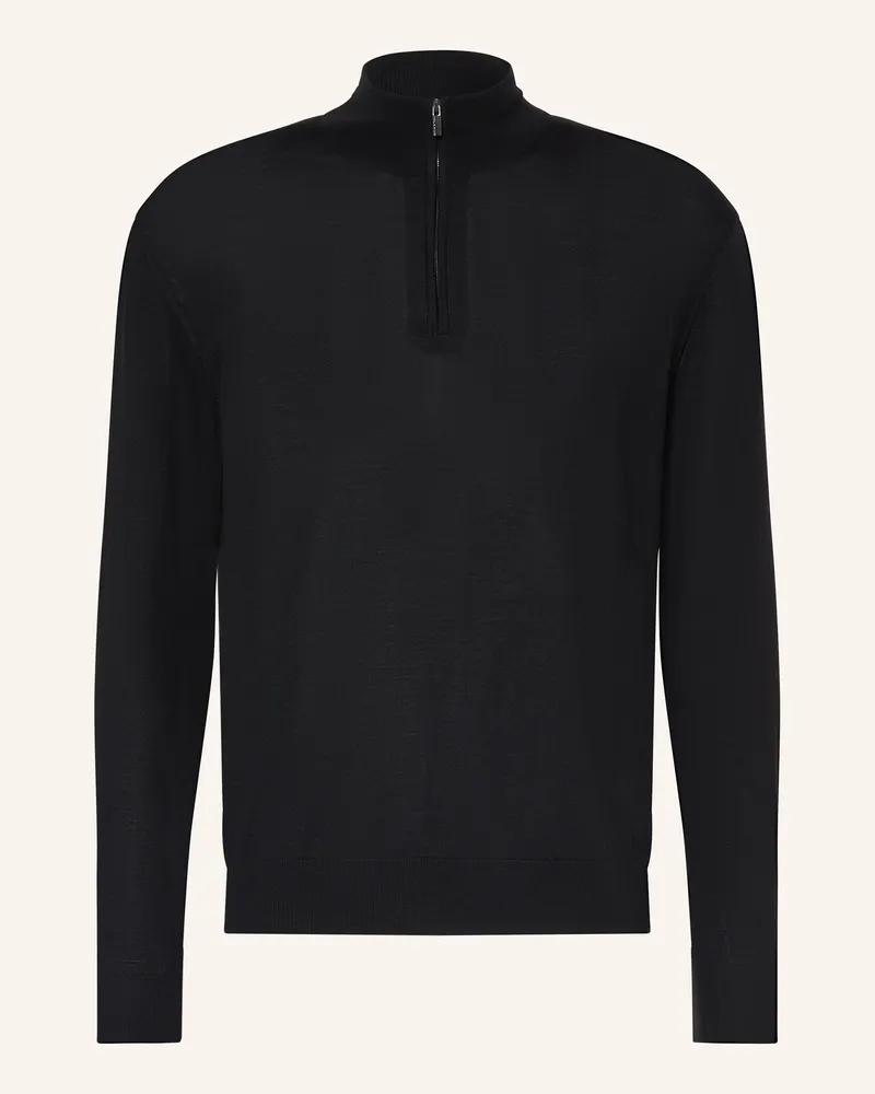 Paul & Shark Troyer aus Merinowolle Schwarz