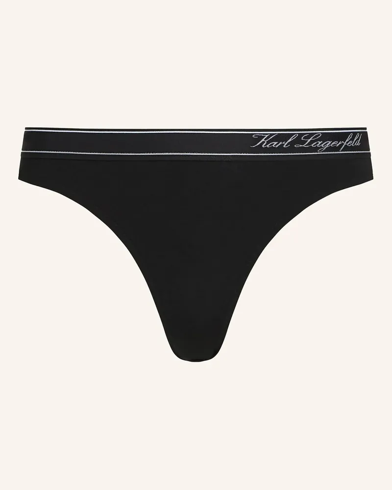 Karl Lagerfeld Unterwäsche Hose schwarz Schwarz