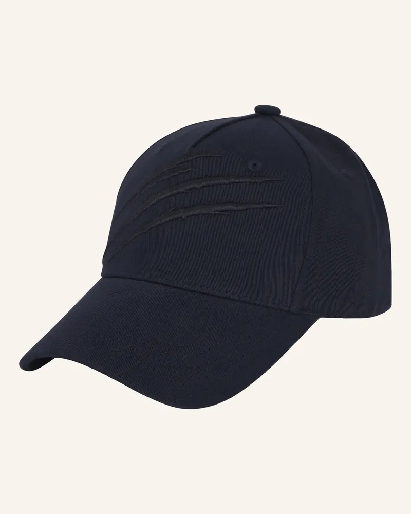 Philipp Plein Plein Sport Baseball Cap Ps Scratch blau Dunkelblau