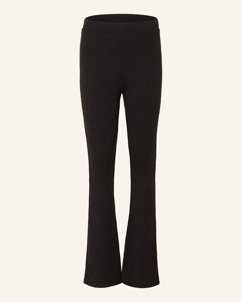 only Jerseyhose mit Glitzergarn Schwarz
