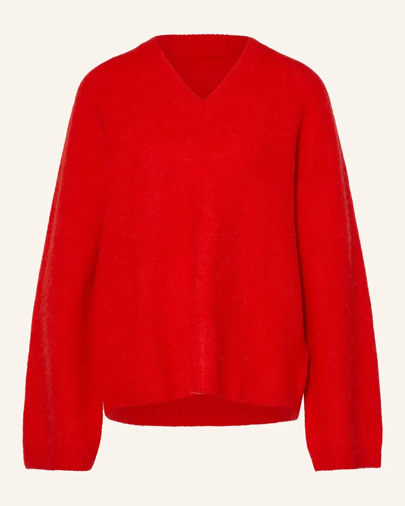 Arket Pullover Mit Alpaka rot Rot