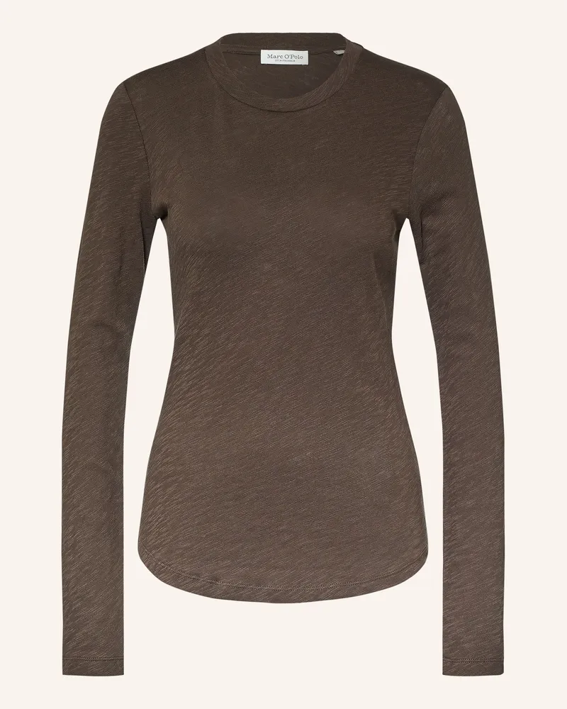 Marc O'Polo Longsleeve braun Dunkelbraun