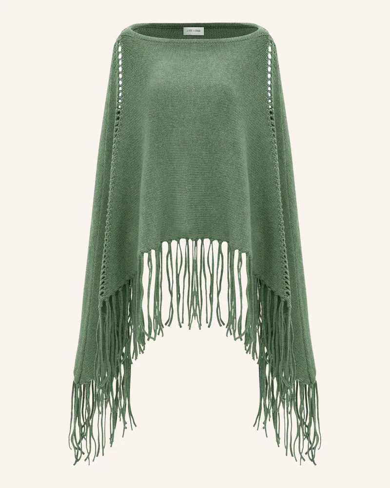 Joyce Girls  Ponchos Peacock Grün