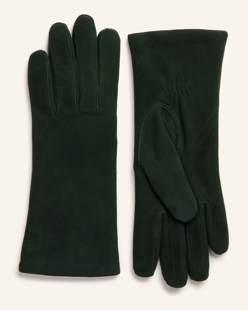Hestra Lederhandschuhe Elisabeth gruen Dunkelgrün