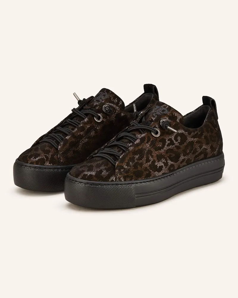 paul green Sneaker Glossy Leo gold Schwarz