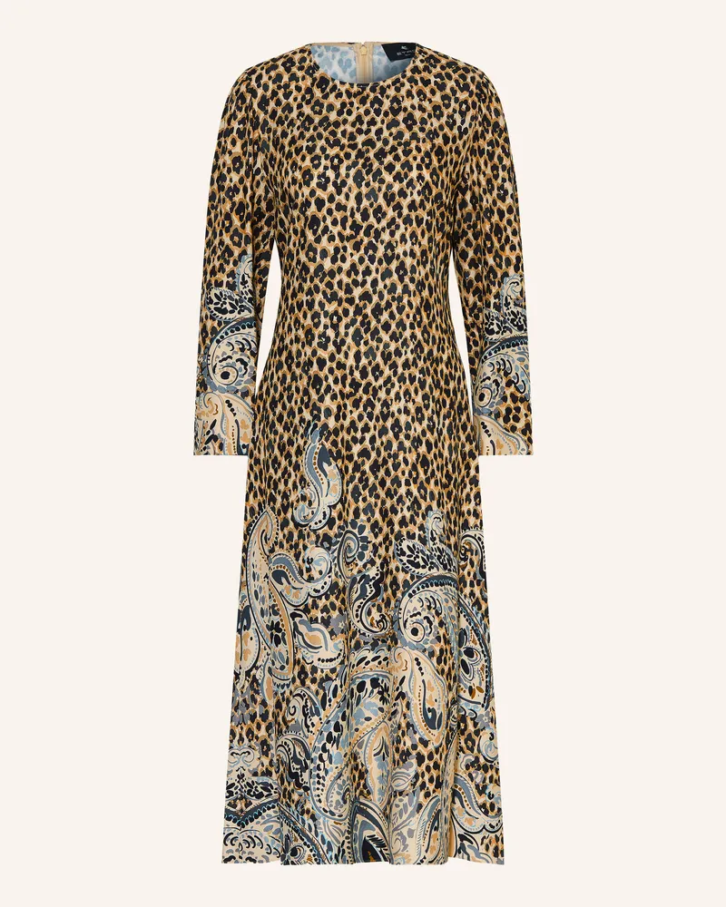 Etro Kleid beige Schwarz