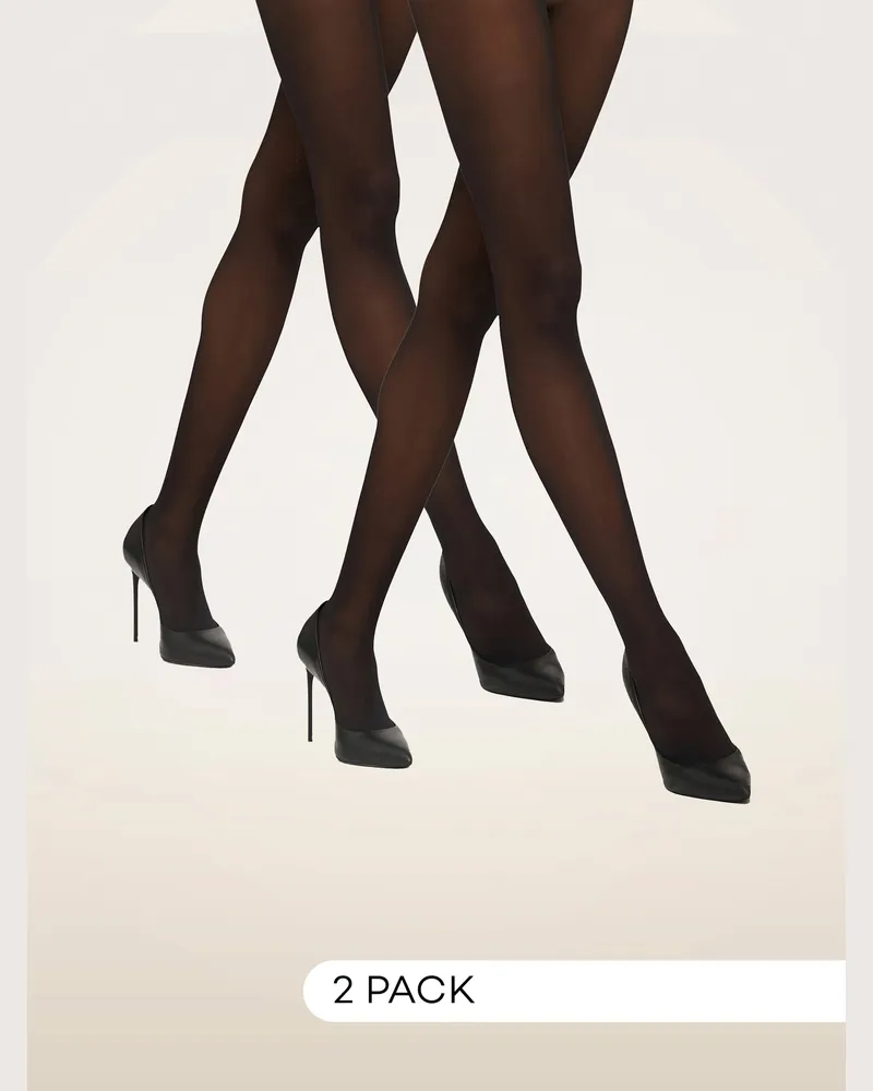 Wolford Wolford Pack Of 2 Tights Fatal 15 Duo-Pack schwarz Schwarz