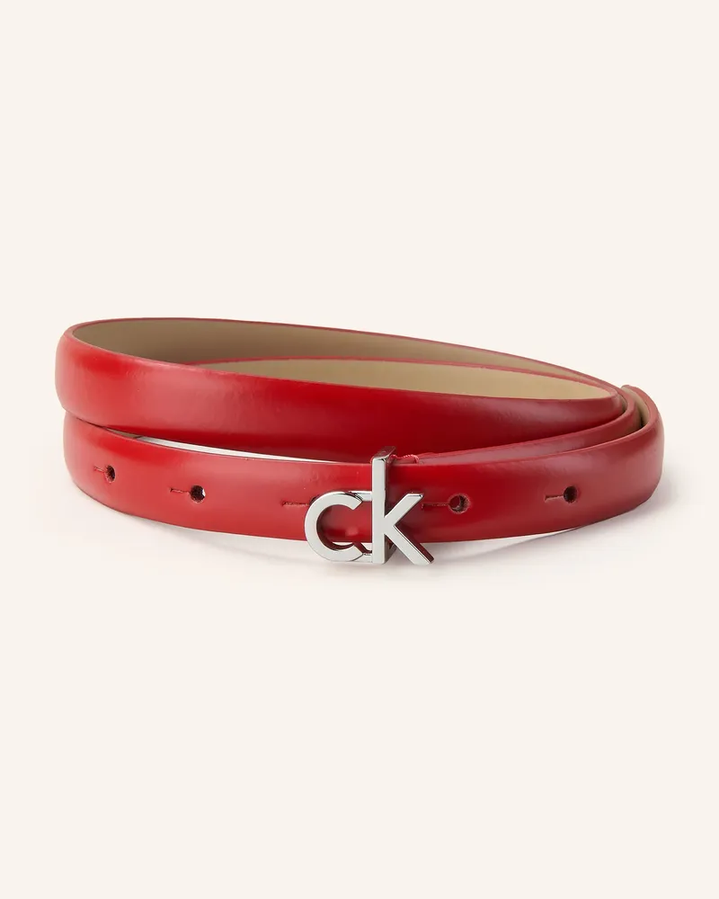 Calvin Klein Ledergürtel Rot