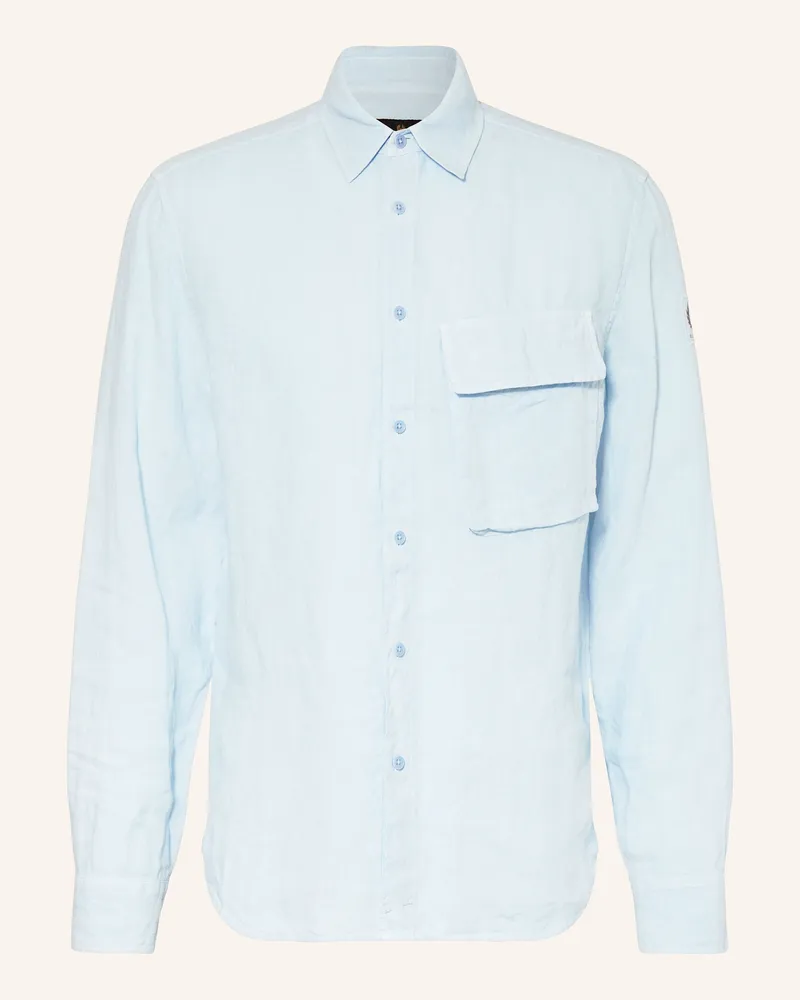 Belstaff Leinenhemd SCALE Comfort Fit Hellblau