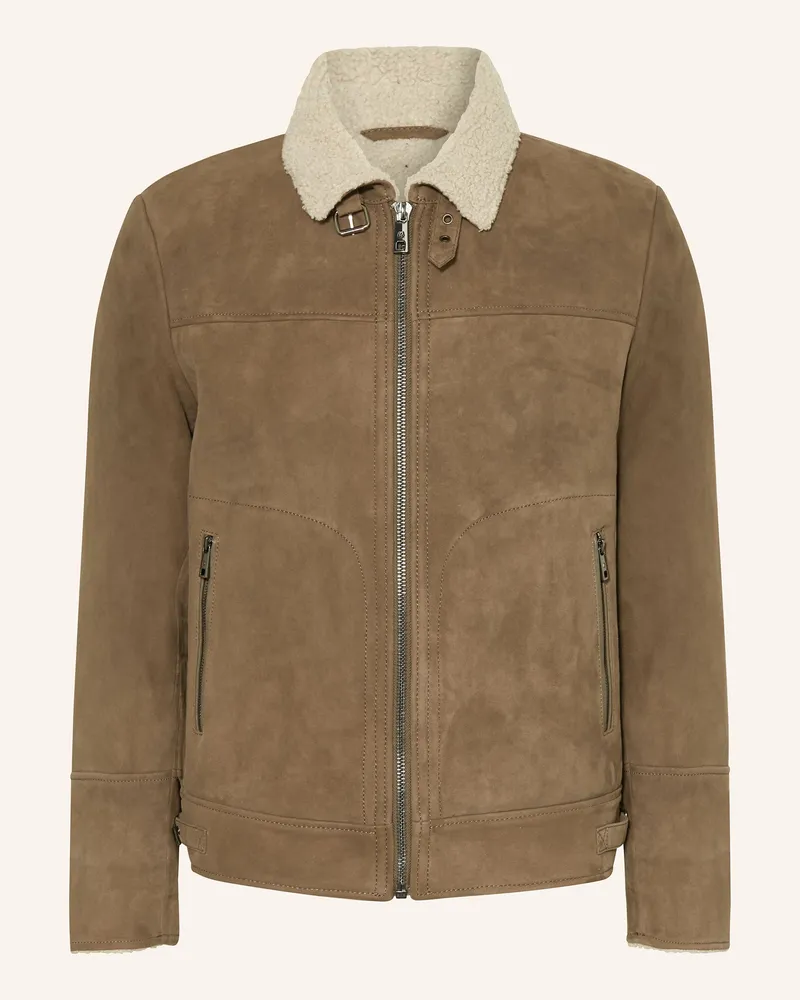 Milestone Lederjacke MSCAMINO Braun