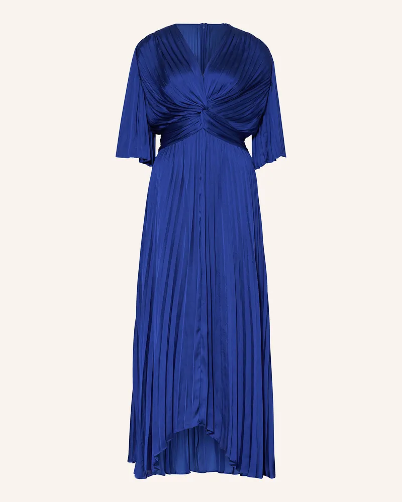 Joseph Ribkoff Plisseekleid aus Satin Blau