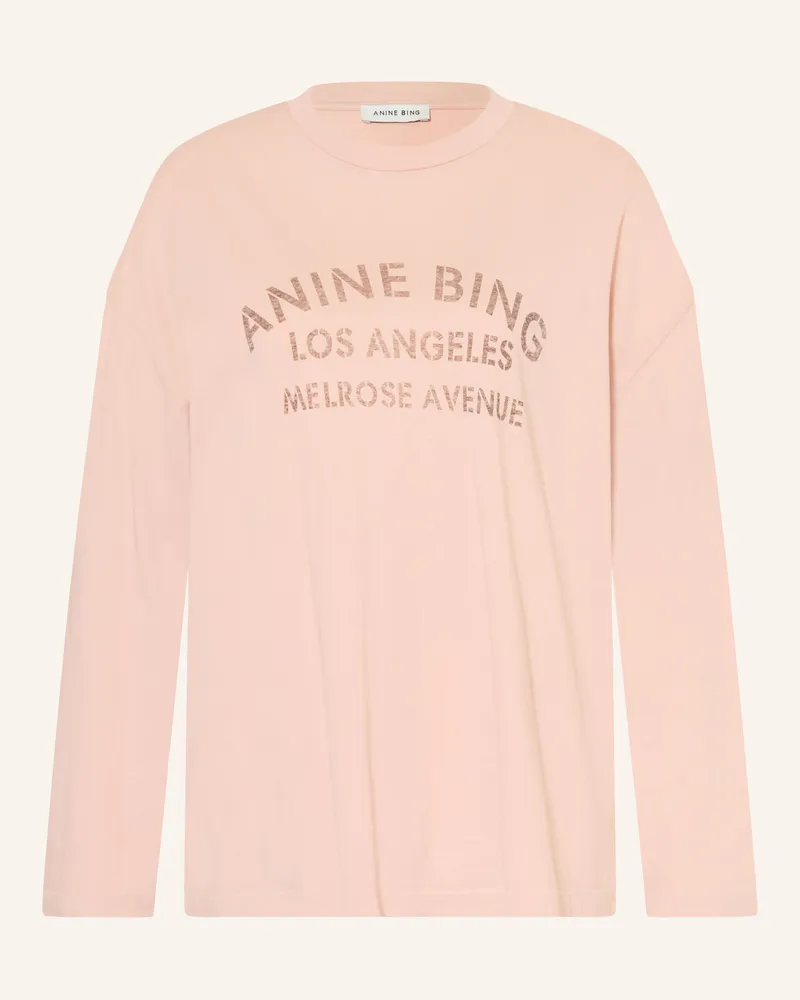 Anine Bing Longsleeve Ivan rosa Hellorange