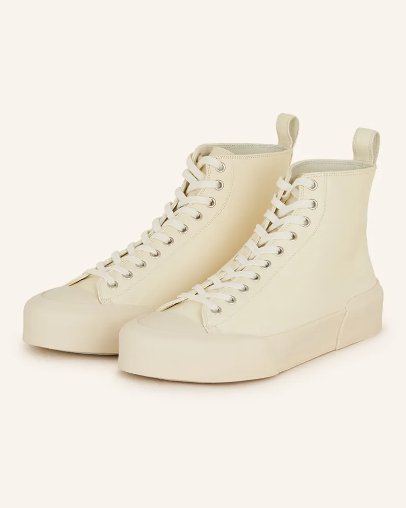 Jil Sander Hightop-Sneaker Ecru