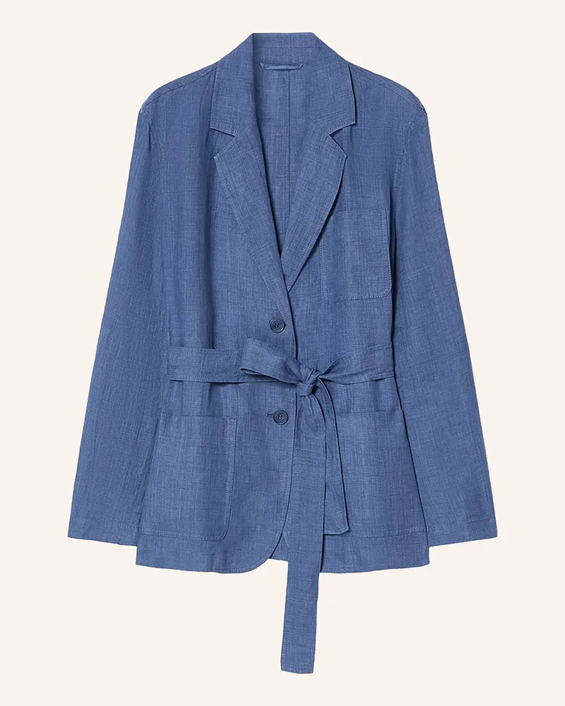Marina Rinaldi Blazer Mrsgioia Aus Leinen blau Hellblau