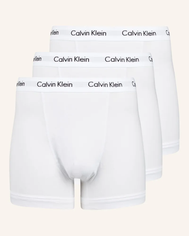 Calvin Klein 3er-Pack Boxershorts Cotton Stretch weiss Weiss