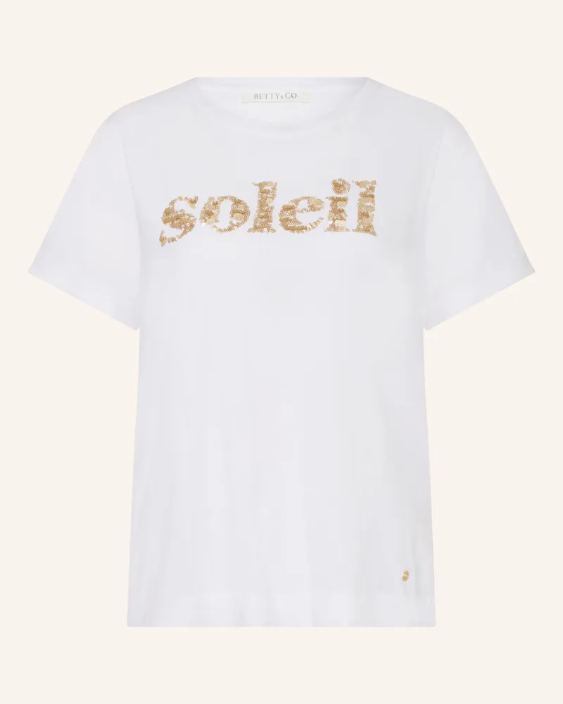 Betty Barclay T-Shirt Mit Pailletten weiss Weiss