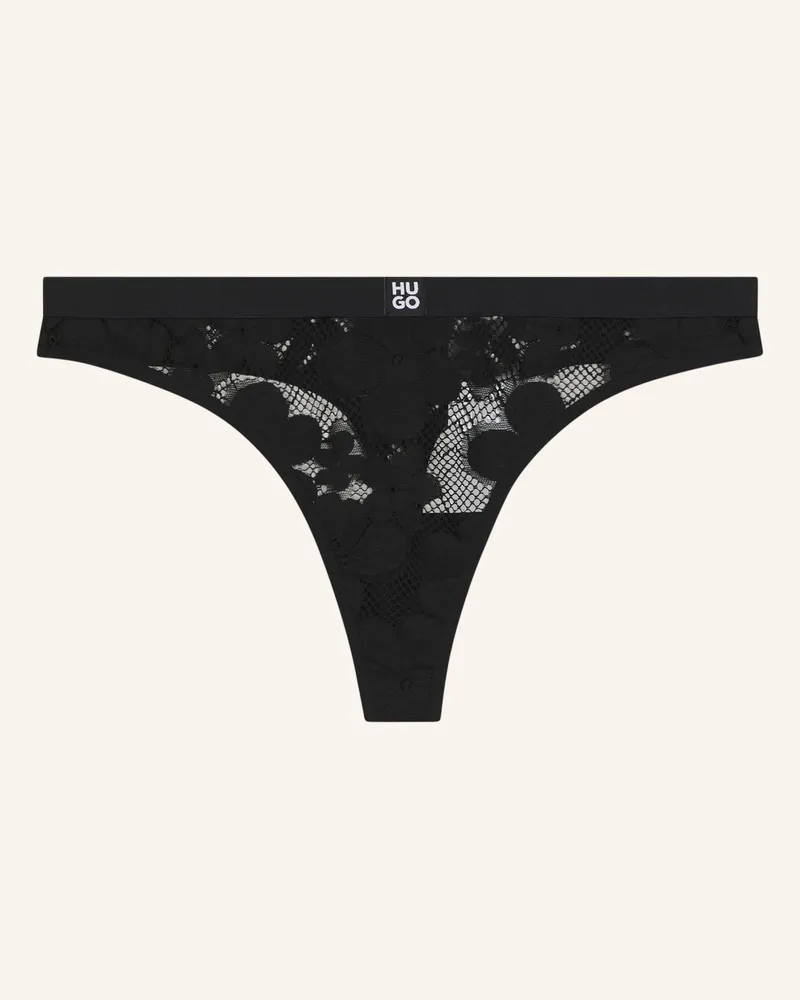 HUGO BOSS Slip Bloom Lace Thong schwarz Schwarz