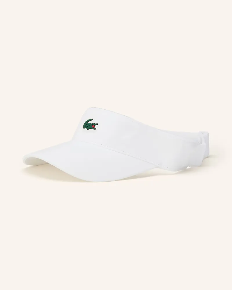 Lacoste Visor-Cap weiss Weiss