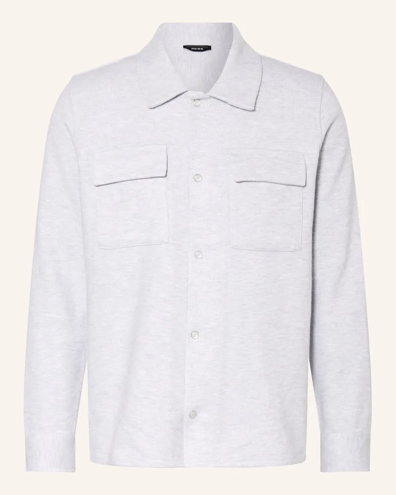 Reiss Jersey-Overshirt MAXWELL Hellgrau