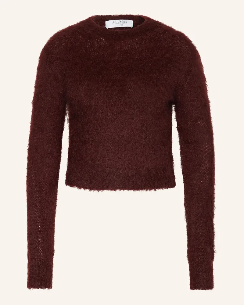 Max Mara Pullover ADATTI1234 mit Mohair Dunkelrot