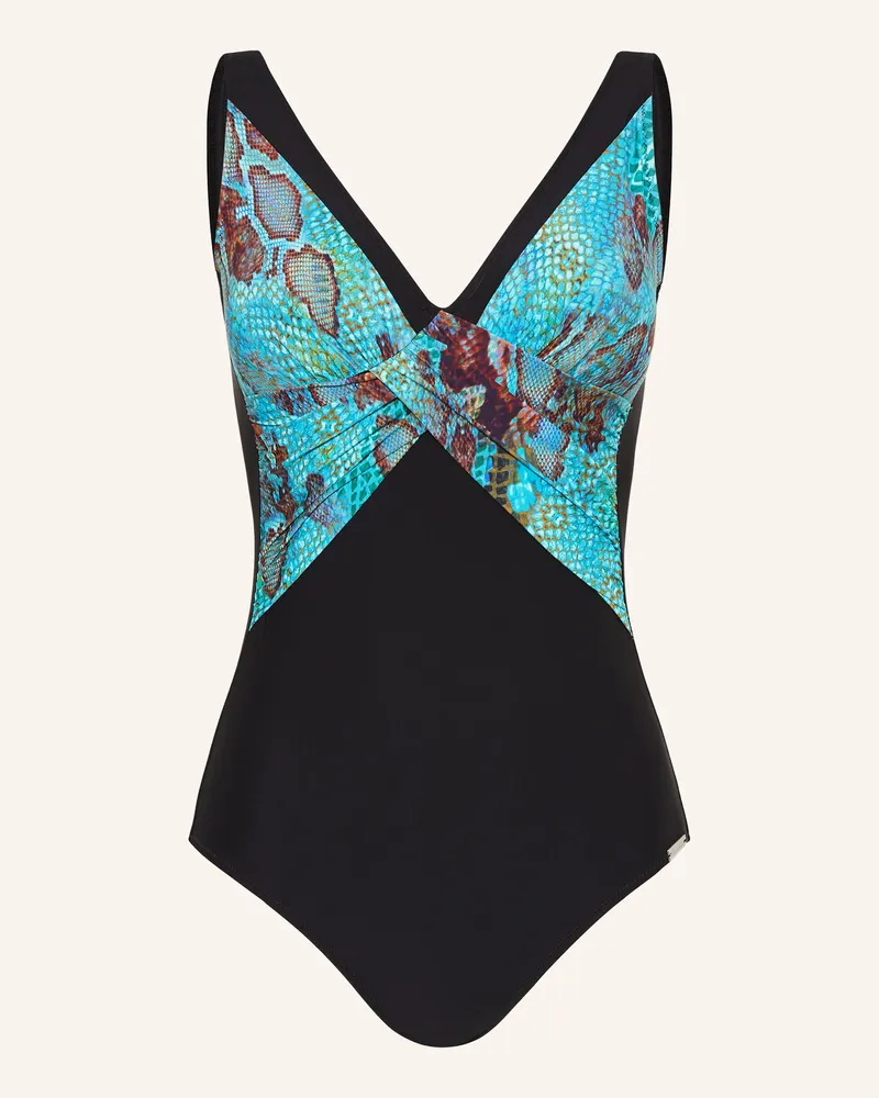 Charmline Shape-Badeanzug AQUATIC REPTILE Schwarz