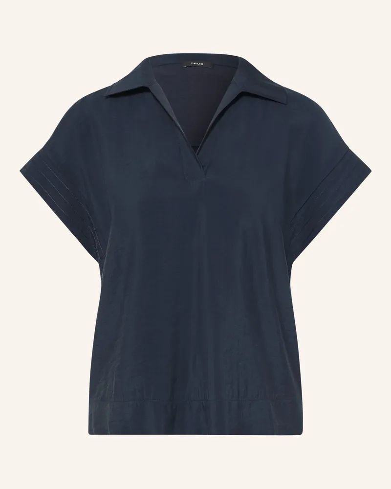 OPUS Blusenshirt Sinula blau Dunkelblau