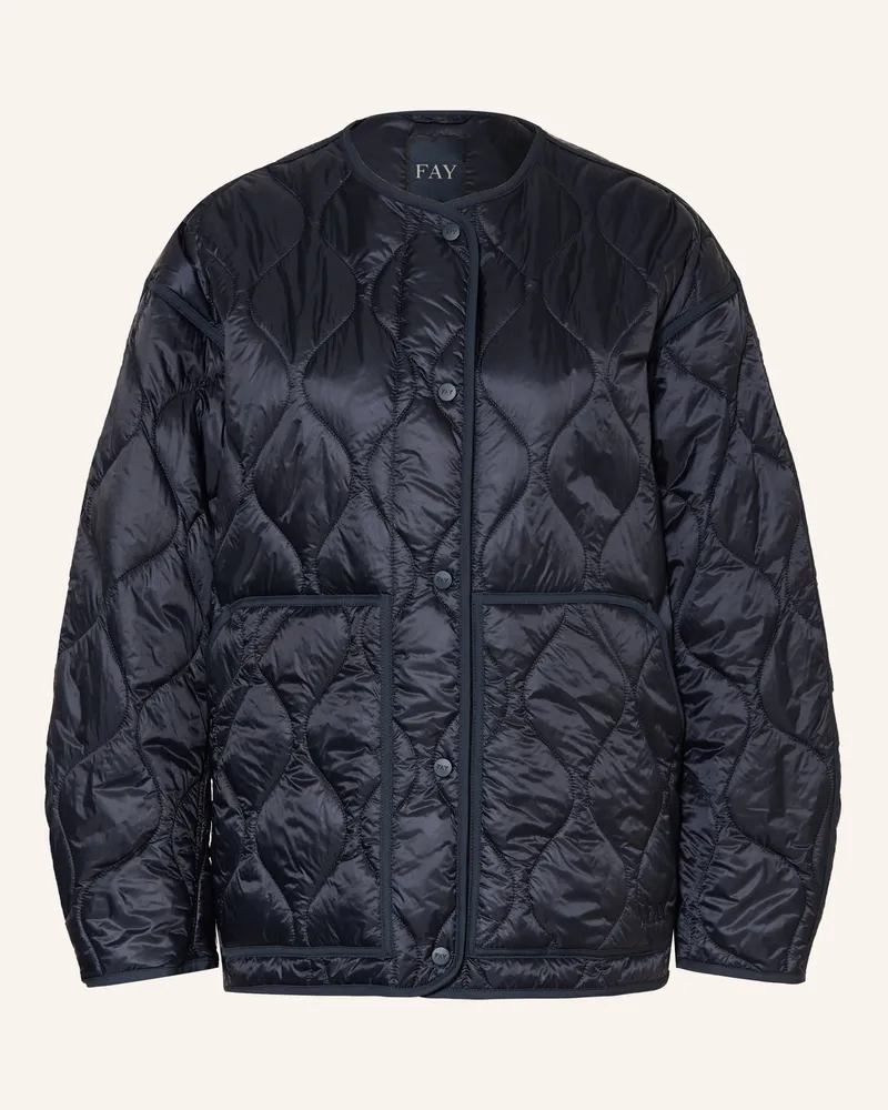 Fay Steppjacke blau Dunkelblau