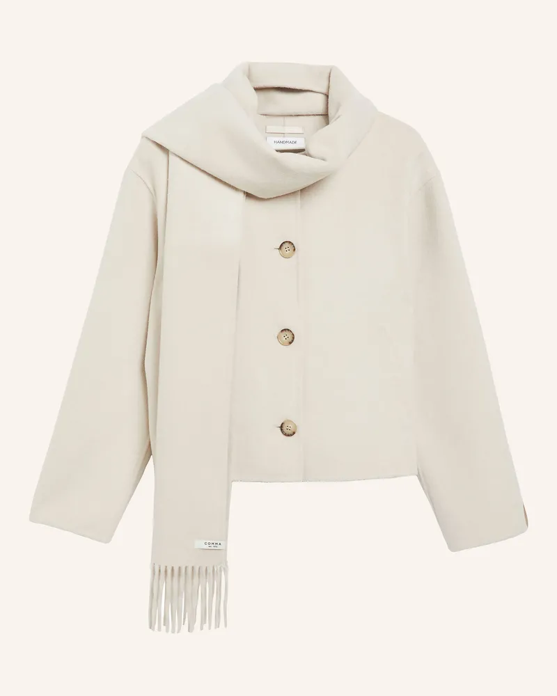 COMMA Kastenjacke weiss Creme