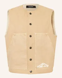 Dsquared2 Weste ICON Beige