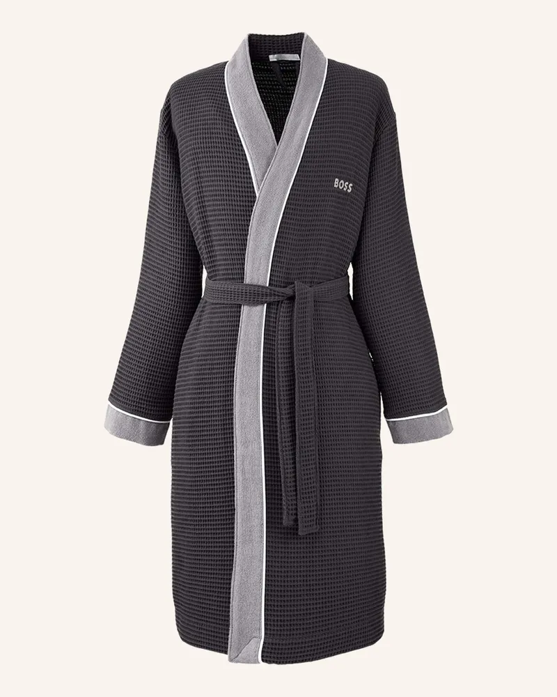 HUGO BOSS Bademantel Therms grau Dunkelgrau
