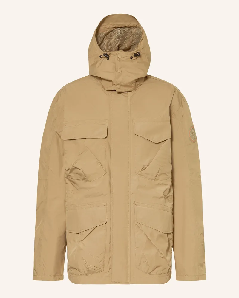 Napapijri Fieldjacket RIVALTO mit abnehmbarer Kapuze Camel