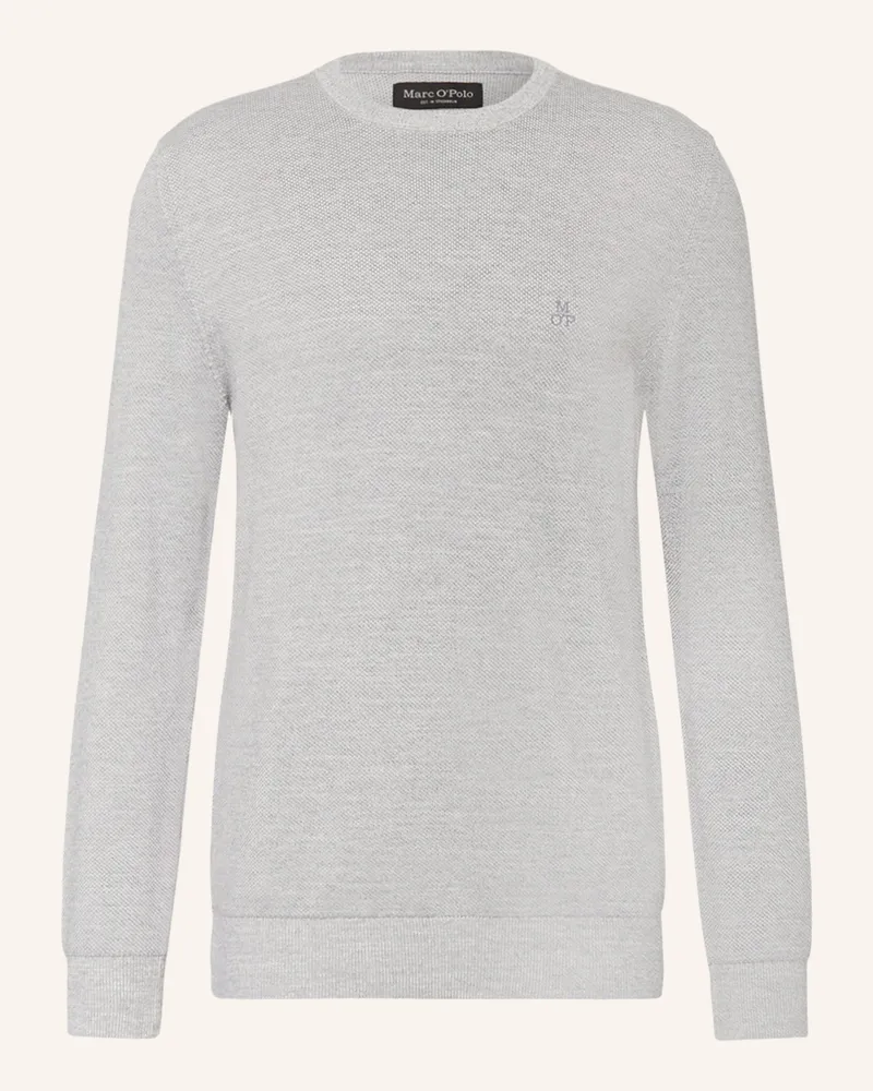Marc O'Polo Piqué-Pullover Grau
