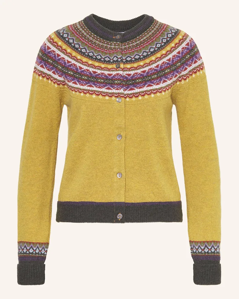 ERIBÉ Strickjacke ALPINE Dunkelgelb