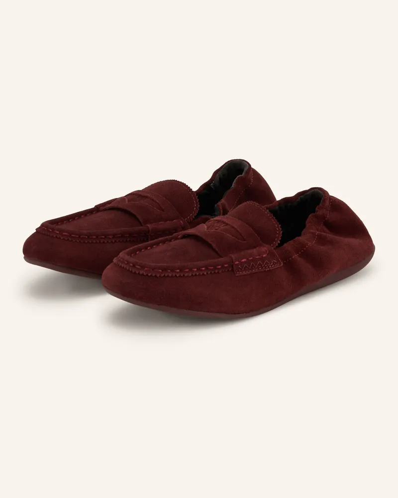 HUGO BOSS Mokassins Mystie rot Dunkelrot