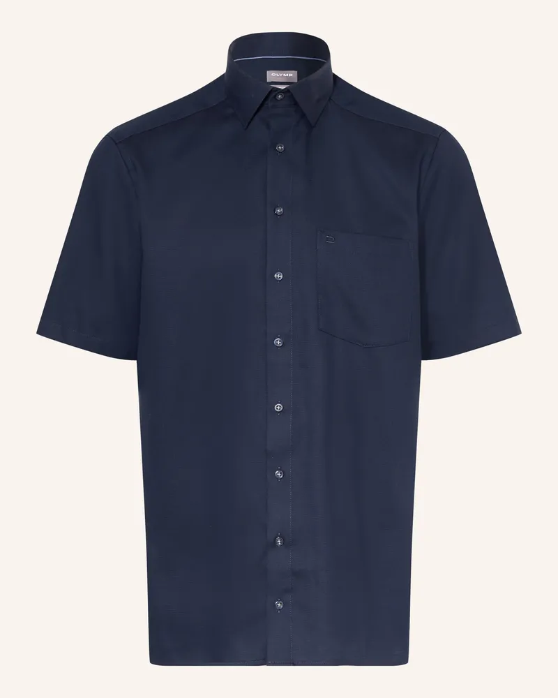 Olymp Kurzarm-Hemd Luxor Comfort Fit blau Dunkelblau