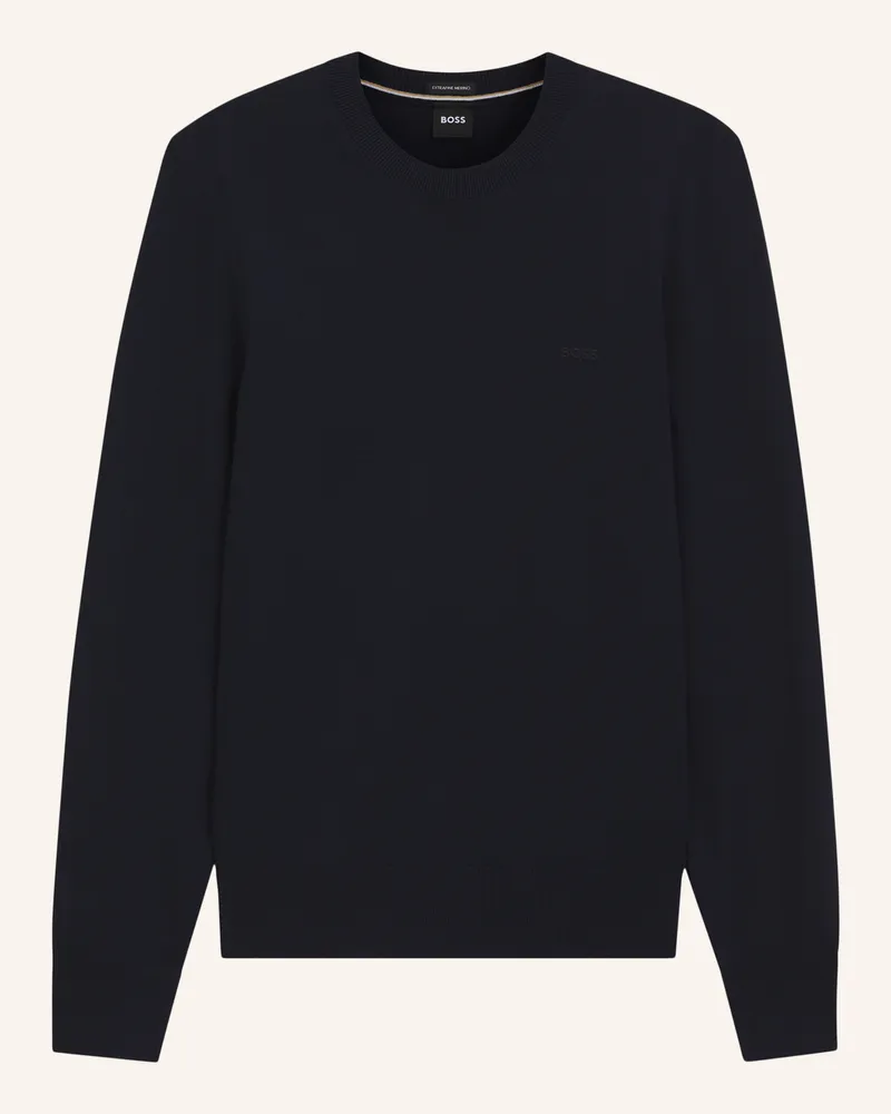 HUGO BOSS Pullover H-Leno Regular Fit blau Dunkelblau