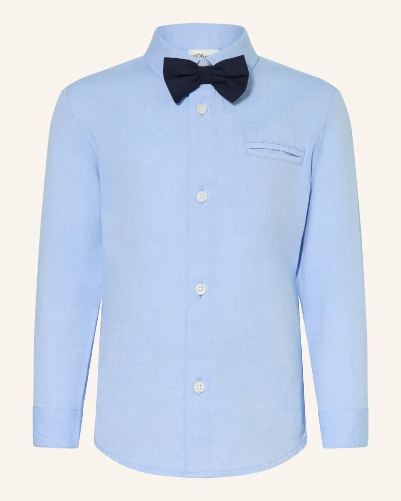S.Oliver Set: Hemd Und Fliege blau Hellblau