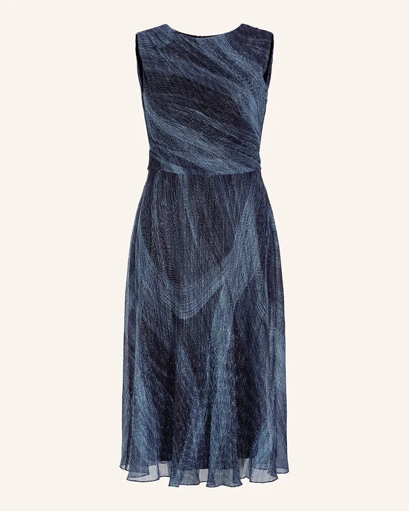 Swing Cocktailkleid mit Glitzergarn Dunkelblau