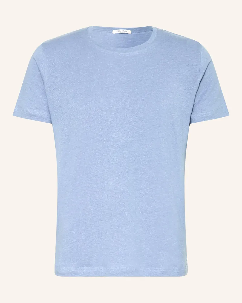 Stefan Brandt T-Shirt Enno Aus Leinen blau Hellblau