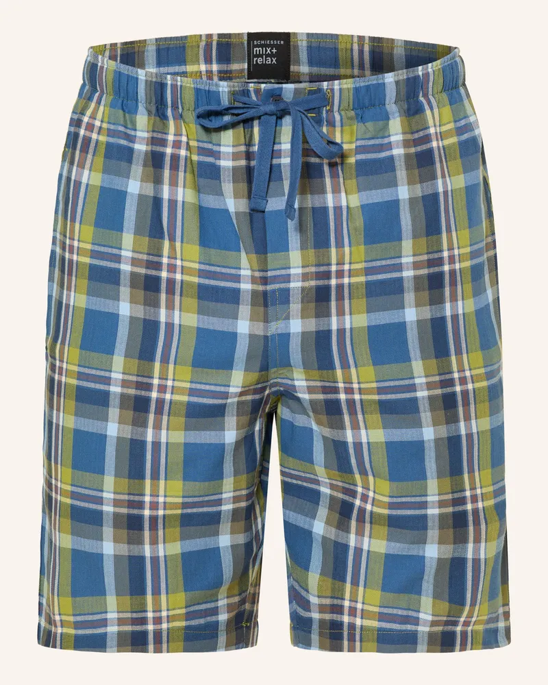 Schiesser Schlafshorts MIX+RELAX Oliv