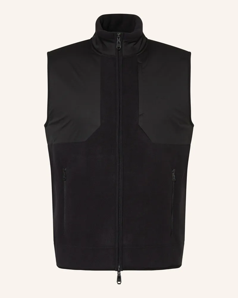 HUGO BOSS Fleece-Weste Sveedy schwarz Schwarz