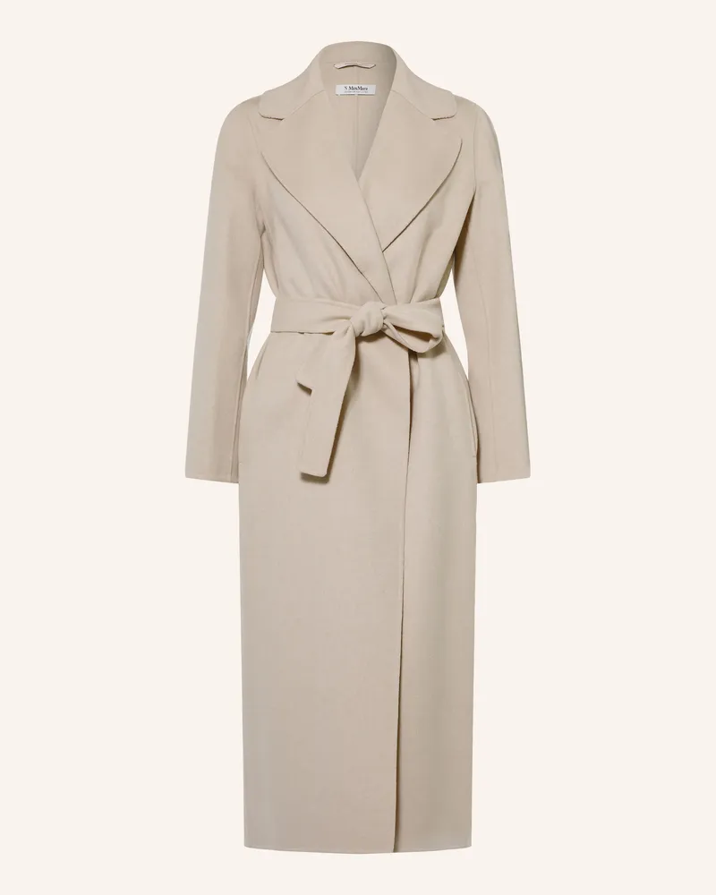 Max Mara Wollmantel Poldo weiss Creme