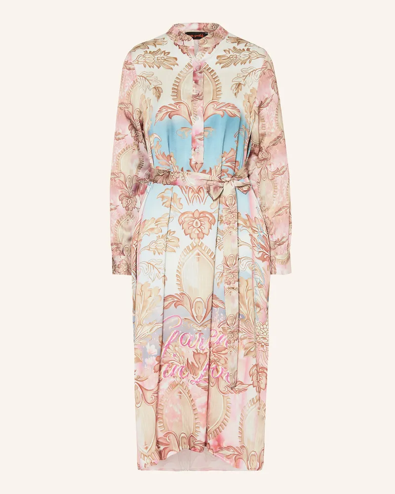 Miss Goodlife Satinkleid Hellbraun