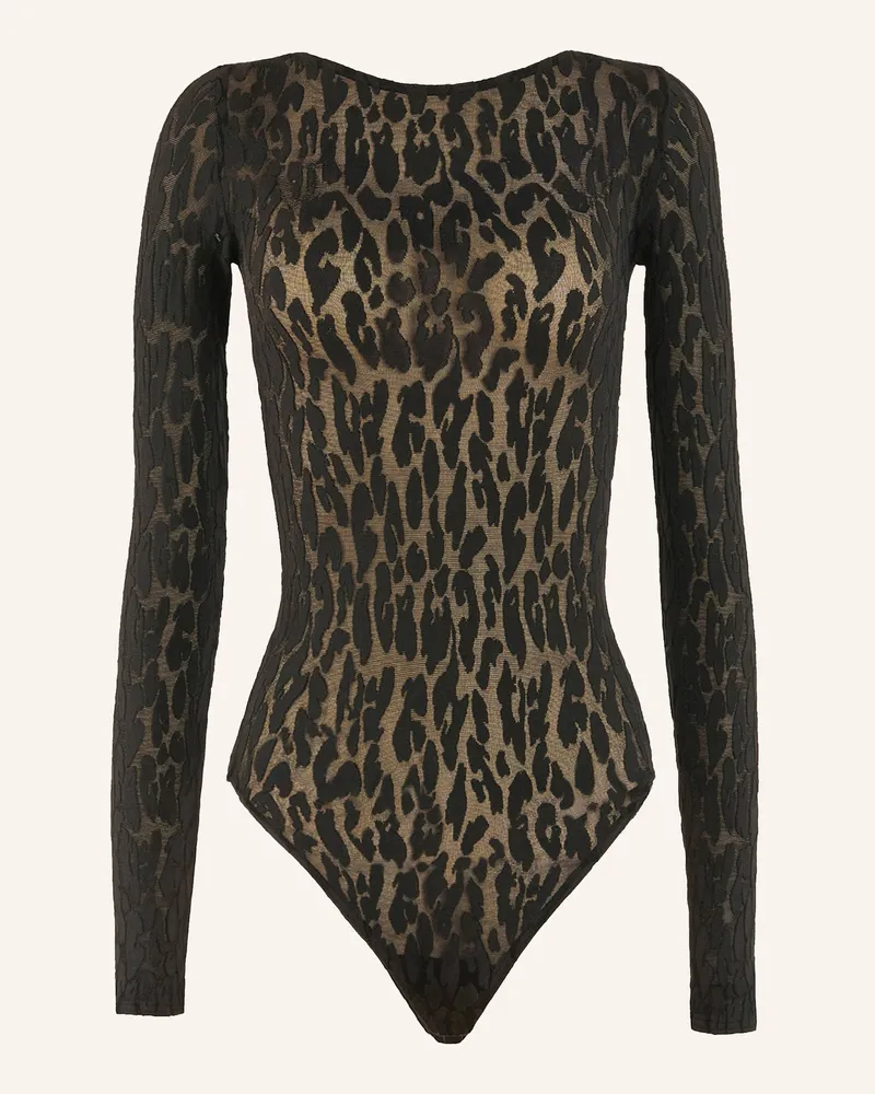 Wolford String-Body Leo schwarz Nude