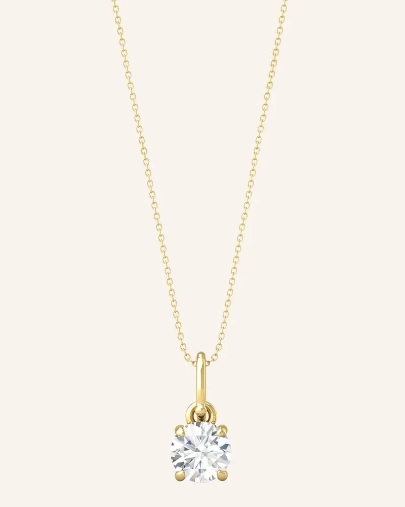 VEYNOU Halskette ELLA aus 14 Karat Gelbgold und 0,20ct. Diamanten Gold