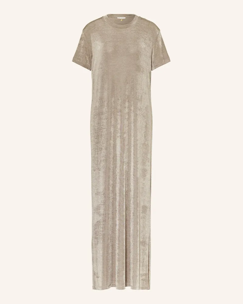 AMI Paris Kleid mit Glitzergarn Grau