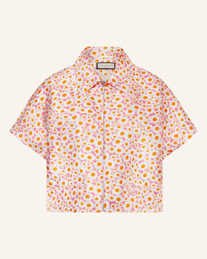 SEM PER LEI Kastenjacke Weiss