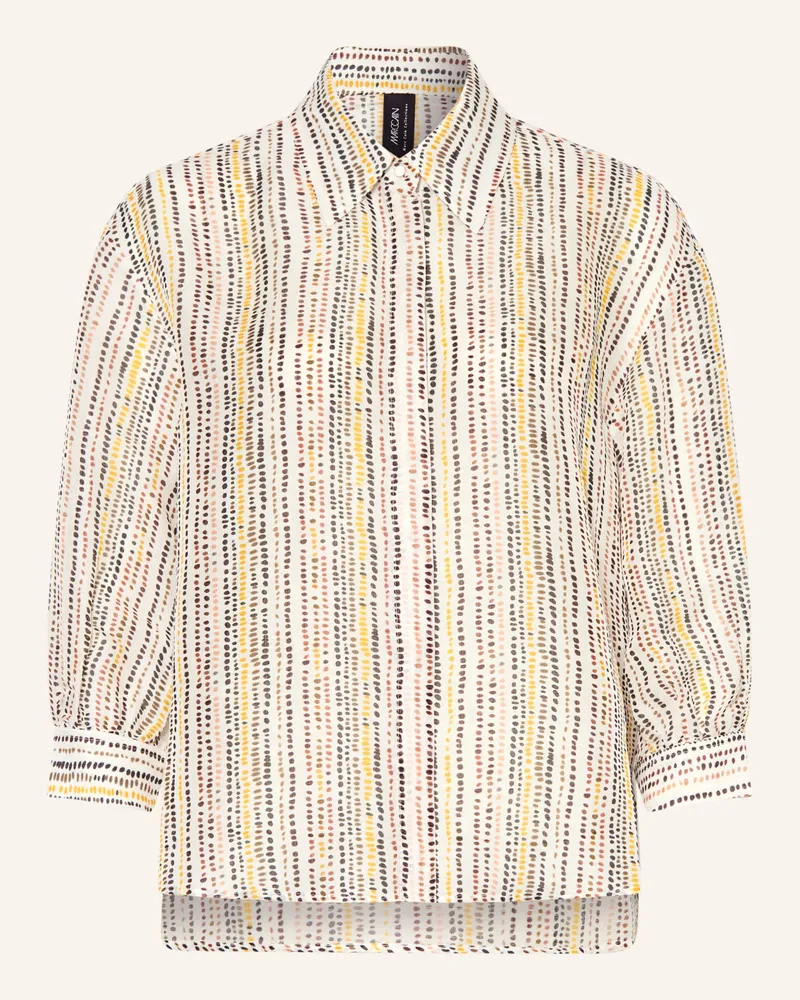 Marc Cain Blusenshirt Mit Leinen Und Seide weiss 488
