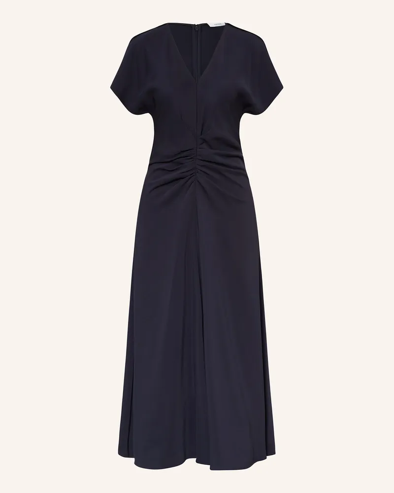 Reiss Kleid Rowe Mit Volants blau Dunkelblau